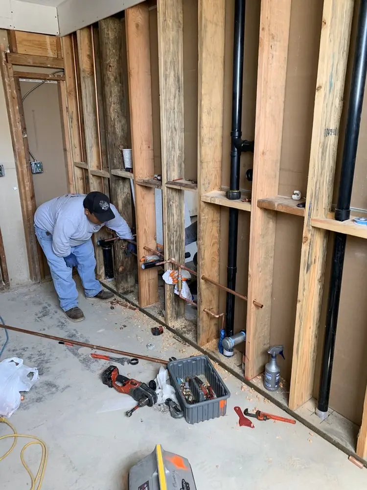Commercial rough-in plumbing for Gas Line Repair in Timberlane